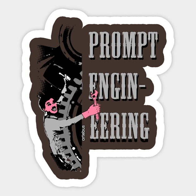 prompt engineering_ comedian Sticker by artebus